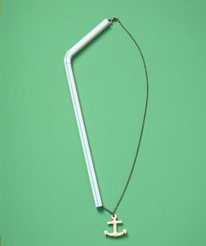 straw necklace